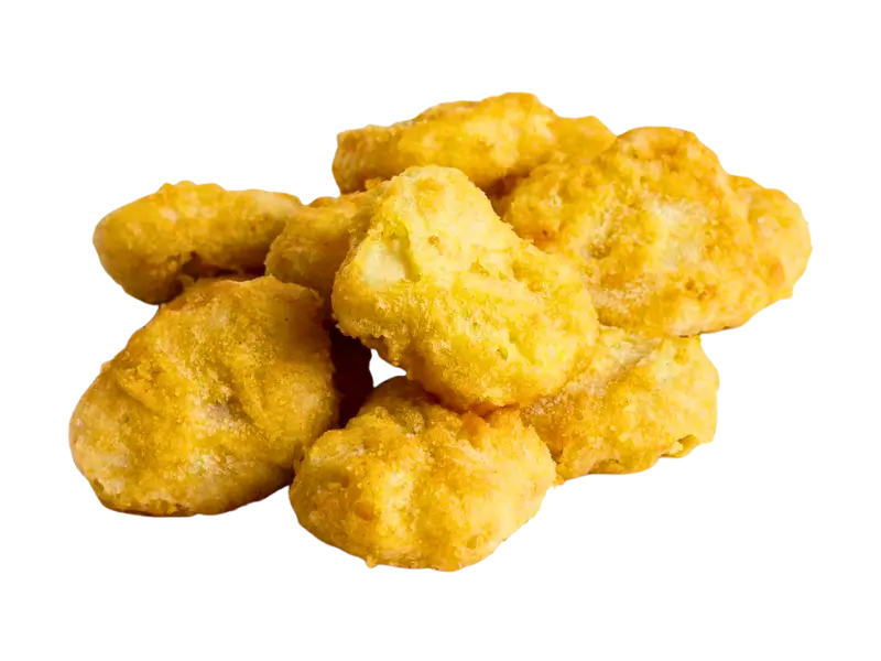 Golden crispy chicken nuggets at Crispy Kingdom, a Fast Food Restaurant in Schenectady