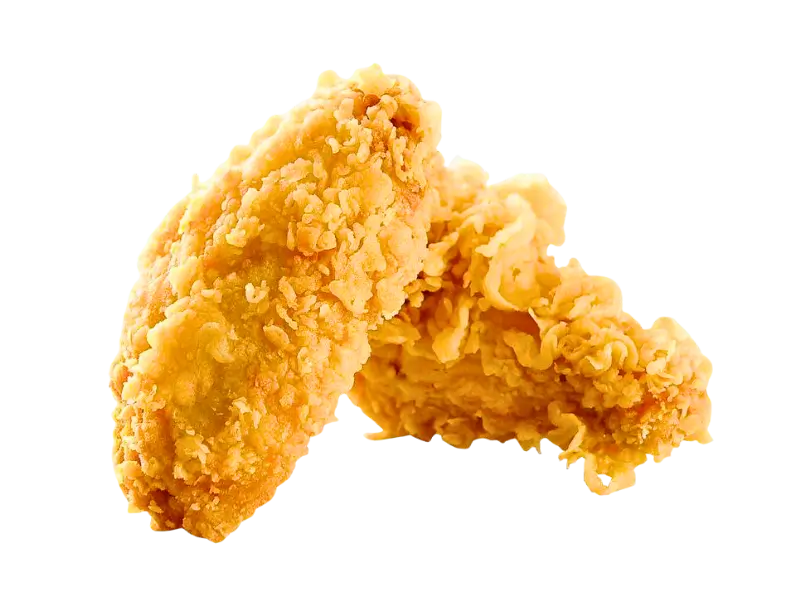 Crispy chicken tenders with crunchy batter at Crispy Kingdom, a Fast Food Restaurant in Schenectady